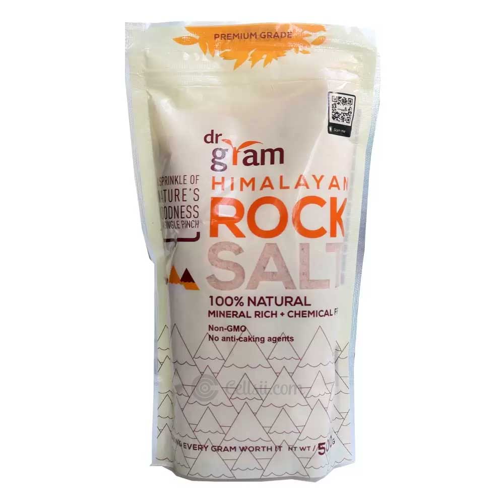 Dr. Gram Himalayan Rock Salt (Pink Salt)  500 Gram