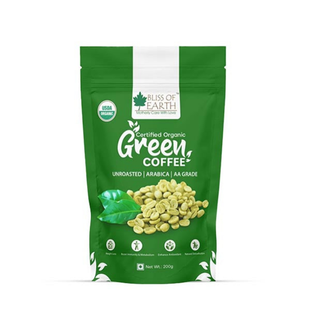 Bliss Of Earth Certified Organic Green Coffee